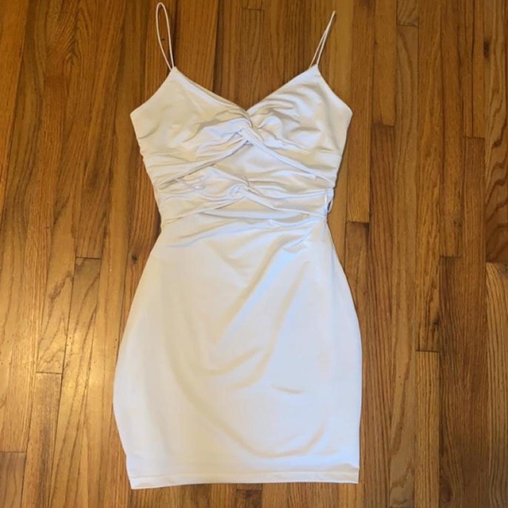 Dainty Hooligan Don’t Waist My Time Bodycon Dress In White